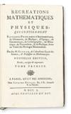 OZANAM, JACQUES. Récréations Mathématiques et Physiques . . . Nouvelle Édition.  4 vols.  1750-49-50-50